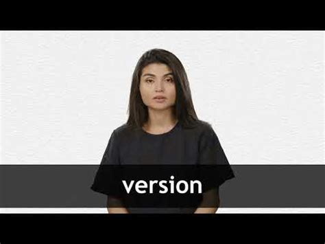 official version meaning|VERSION .